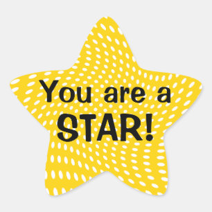 Je bent een ster-achterkiezer ster sticker