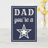 Je bent een ster. | Alle kleuren Vaderdag Kaart (Gele Bloem)