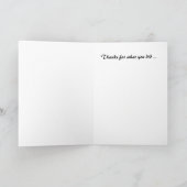 Je bent een ster. bedankkaart (Binnen)