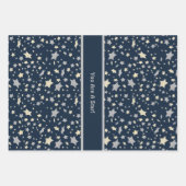 Je bent een ster. Elegant modern blauw Inpakpapier Vel (Voorkant)