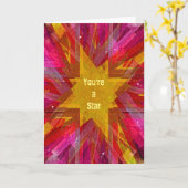 Je bent een ster kaart (Gele Bloem)