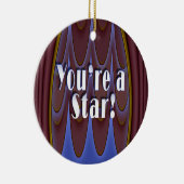 Je bent een ster. keramisch ornament (Rechts)
