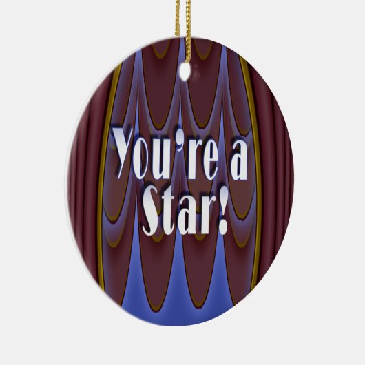 Je bent een ster. keramisch ornament (Rechts)