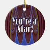 Je bent een ster. keramisch ornament (Voorkant)