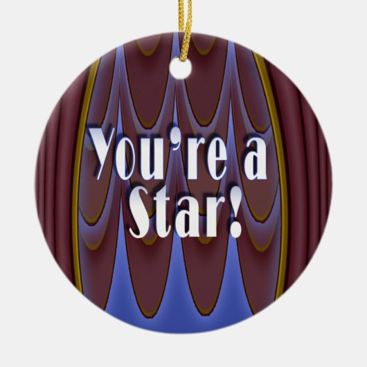 Je bent een ster. keramisch ornament (Voorkant)