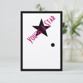 Je bent een ster Oscar Party uitnodiging (Staand voorkant)