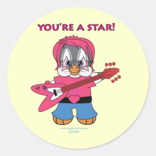 Je bent een ster. ronde sticker