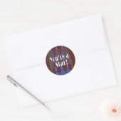 Je bent een ster. ronde sticker (Envelop)