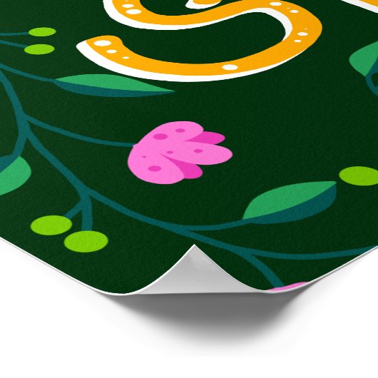 Je bent een ster - Roze Poster (Hoek)