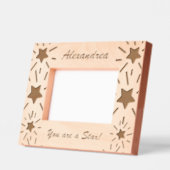 Je bent een ster script elegante moderne houten gegraveerde lijstjes (Links)