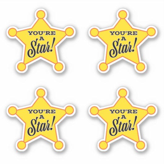 Je bent een ster sticker (Voorkant)