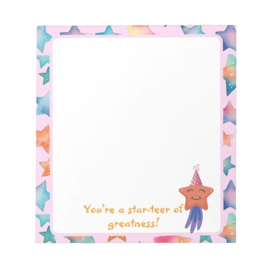 Je bent een ster van grootheid! Notitieblok (Voorkant)