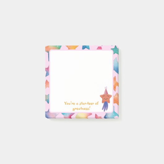 Je bent een ster van grootheid! Post-it Opmerkinge Post-it® Notes (Voorkant)