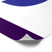 Je bent een sterke Paarse Blauwe Aanmoediging Poster (Hoek)