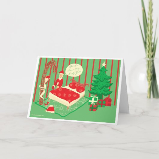 Je bent een stout meisje geweest! feestdagen kaart (Voorkant)