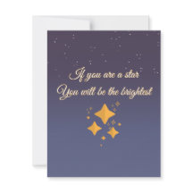 Je bent een stralende ster