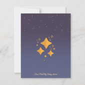 Je bent een stralende ster notitiekaartje (Achterkant)