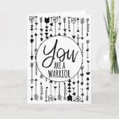 Je bent een strijder sympathie kaart condoleances  (Voorkant)