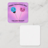 Je bent een sukkel-lulipops-Valentijn Notitiekaartje (Voorkant / Achterkant)
