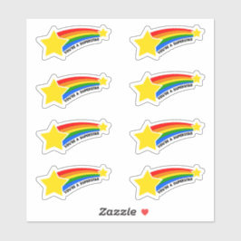 Je bent een Superstar Sticker Sheet Stars and Rain
