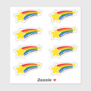 Je bent een Superstar Sticker Sheet Stars and Rain