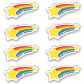 Je bent een Superstar Sticker Sheet Stars and Rain (Voorkant)
