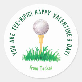 Je bent een T-shirt-rijdende Valentijn-sticker Ronde Sticker