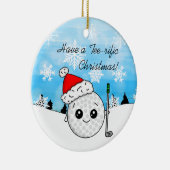 Je bent een T-shirt-rijke gouden kerst Keramisch Ornament (Rechts)