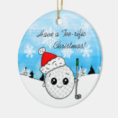 Je bent een T-shirt-rijke gouden kerst Keramisch Ornament (Links)