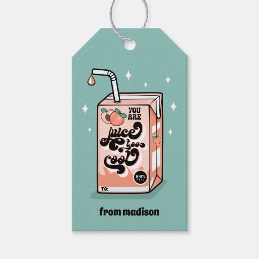 Je bent een te coole Valentijn in de klas Cadeaulabel (Voorkant)