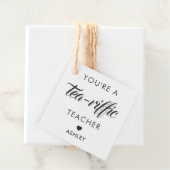 Je bent een Tea-Riffic Teacher, Tea Gift Label, Kr Bedankjes Labels (In situ)