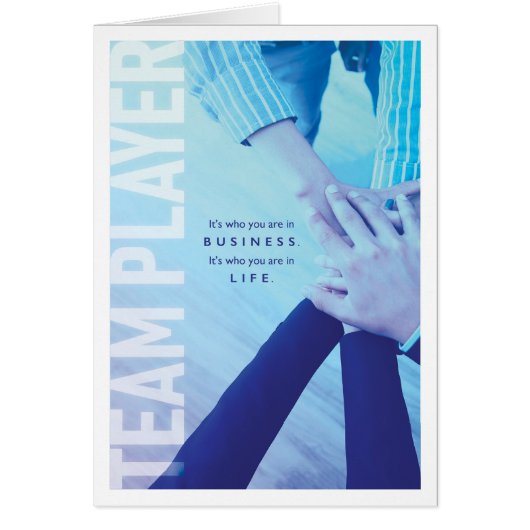 Je bent een TEAM PLAYER, in het bedrijfsleven en i (Voorkant)