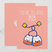 Je bent een theeriffelpuntige moederdag-kaart feestdagenkaart (Voorkant / Achterkant)