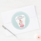 Je bent een Tooth gepersonaliseerde Tooth Fairy St Ronde Sticker (Envelop)