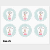 Je bent een Tooth gepersonaliseerde Tooth Fairy St Ronde Sticker (Vel)
