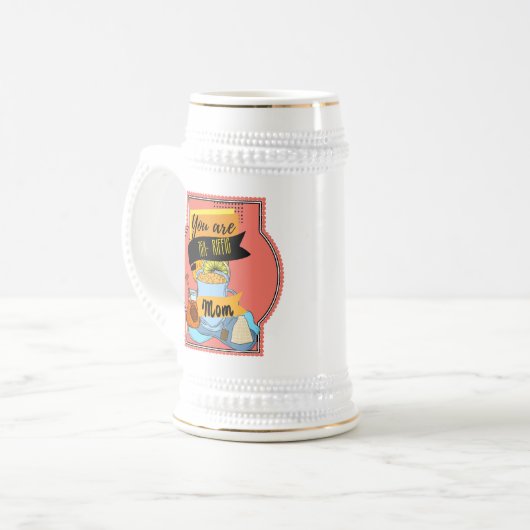 Je bent een transitorische moeder bierpul (Voorkant links)