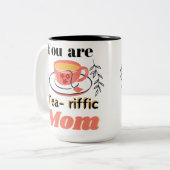 Je bent een transitorische moeder tweekleurige koffiemok (Voorkant links)