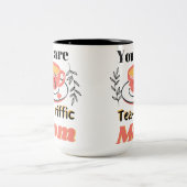 Je bent een transitorische moeder tweekleurige koffiemok (Center)