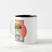 Je bent een transitorische moeder tweekleurige koffiemok (Voorkant links)