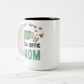 Je bent een transitorische moeder tweekleurige koffiemok (Voorkant links)
