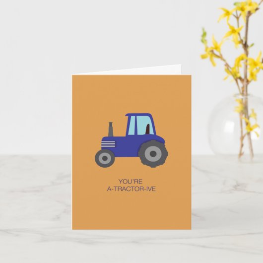 Je Bent Een Trekkertje Kaart (Gele Bloem)