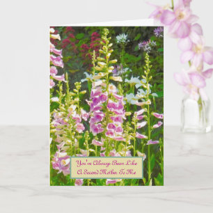 "Je bent een tweede moeder voor me geweest"/floral Kaart