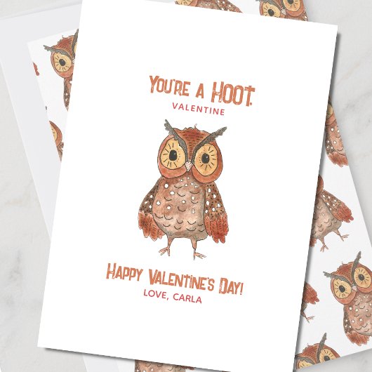 Je bent een Uil-Valentijnsdag Feestdagenkaart