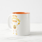 Je bent een uitstekende moeder Leuke Schattigee Ca Tweekleurige Koffiemok (Voorkant links)