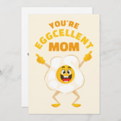 Je bent een uitstekende moeder Verjaardag Fun Egg Feestdagenkaart (Voorkant / Achterkant)
