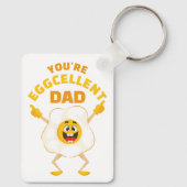 Je bent een uitstekende vader Vaderdag Verjaardag  Sleutelhanger (Achterkant)