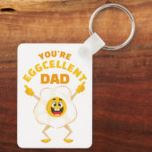 Je bent een uitstekende vader Vaderdag Verjaardag  Sleutelhanger (Achterkant)