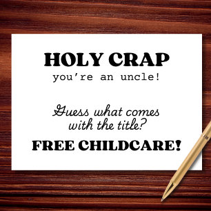 Je bent een Uncle Funny Baby Kaart