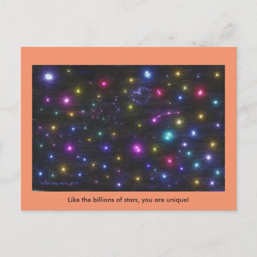 Je bent een uniek briefkaart (Voorkant)