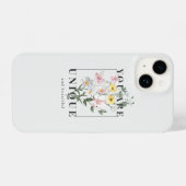 Je bent een unieke Floral Slogan iPhone Hoesje (Achterkant horizontaal)